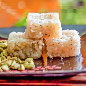 Jaggery Coconut Burfi